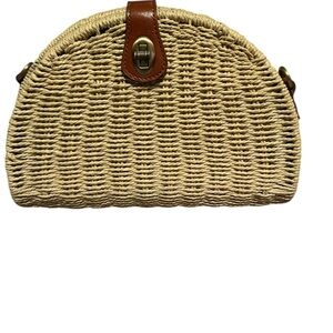 Patricia Nash Elegant Tan Woven Handbag